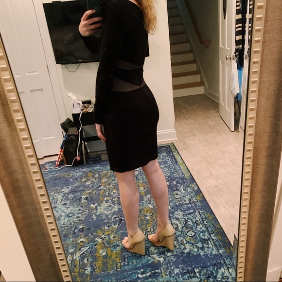 BCBGMaxAzria black form fitting dress - Picture 4 of 7